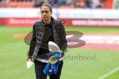 3. Liga; FC Ingolstadt 04 - SSV Jahn Regensburg; vor dem Spiel Cheftrainerin Sabrina Wittmann (FCI)