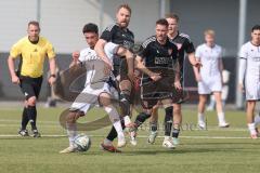 Bayernliga Nord - Saison 2024/25 - FC Ingolstadt 04 II - TSV Kornburg - Davide Sekulovic (Nr.7 - FCI U21) - Janz Marco  schwarz Kornbuch - Foto: Meyer Jürgen