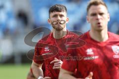 3. Liga; 1. FC Saarbrücken - FC Ingolstadt 04; Linus Rosenlöcher (19, FCI) vor dem Spiel, sein 100. Spiel in der 3. Liga