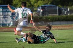 Bezirksliga - Saison 2026/27- TSV Gaimersheim - FC Gerolfing - Ugur Genc (Nr.10 - FC Gerolfing) - Mykyta Sapunov (Nr.4 - TSV Gaimersheim) - Foto: Meyer Jürgen