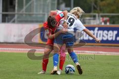 2. Fußball-Liga - Frauen - Saison 2023/2024 - FC Ingolstadt 04 - SC Sand - Anna-Lena Härtl (Nr.4 - FCI Frauen) - Loving Emma weiss Sand  - Foto: Meyer Jürgen