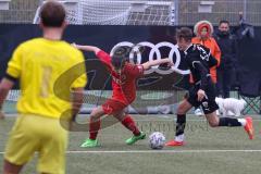 Landesliga Bayern Süd - U17 - B-Junioren -  FC Ingolstadt 04 II - ASV Cham - Pönn Simon schwarz FCI  - Vogel Tobias rot Cham - Lichina Daniel Torwart Cham -  Foto: Meyer Jürgen