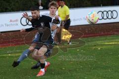 Kreisliga - Saison 2023/2024 - FC Fatih Ingolstadt - TSV Münchsmünster - Erdogan Nasufaj schwarz Fatih -  - Silas Wisser grau Münchsmünster - Foto: Meyer Jürgen