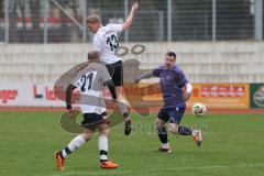 A-Klasse- Saison 2024/25- MTV Ingolstadt - VFB Friedrichshofen - Jannik Timke weiss Friedrichshofen - Andrii Sapunov lila MTV - Foto: Meyer Jürgen
