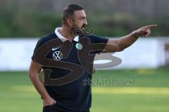 Totopokal- Saison 2023/2024 - SV Manching  - VFB Eichstätt - Cheftrainer Serkan Demir (SV Manching) - Foto: Meyer Jürgen