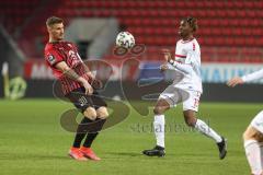 3. Liga - FC Ingolstadt 04 - Türkgücü München - Stefan Kutschke (30, FCI) Awoudja Maxime (15 Türkgücü)