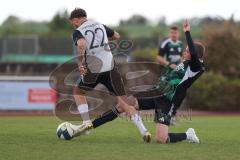 Bezirksliga - Saison 2025/26- TSV Gaimersheim - TSV Ober./Unterh.stadt - Nikola Kamenjasevic grau Ober/. Unterh.stadt - Quendrim Hoti (Nr.4 - TSV Gaimersheim) - Foto: Meyer Jürgen