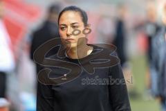 3. Liga; FC Ingolstadt 04 - FC Hansa Rostock; vor dem Spiel Cheftrainerin Sabrina Wittmann (FCI)