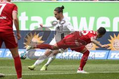 2.BL; Fortuna Düsseldorf - FC Ingolstadt 04; Valmir Sulejmani (33, FCI) Zimmermann Matthias (25 DUS)