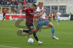 3.Liga - Saison 2022/2023 - TSV 1860 München - FC Ingolstadt 04 - Jesper Verlaat (Nr.4 - 1860 München) - Pascal Testroet (Nr.37 - FCI) - Foto: Meyer Jürgen