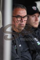 Toto-Pokal; SV Wacker Burghausen - FC Ingolstadt 04; an der Seitenlinie, Spielerbank Rigo Hof, Scouting (FCI)