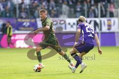 3. Liga; Erzgebirge Aue - FC Ingolstadt 04; Gustav Christensen (24, FCI) Rosenlöcher Linus (29 Aue)