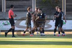 Landesliga - Saison 2026/27 - SV Manching - VFR Neuburg - Der 1:0 Führungstreffer durch Kevin Csatari (Nr.15 - SV Manching) - jubel - XXXXX - Foto: Meyer Jürgen