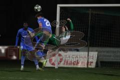 Landesliga - Saison 2025/26 - SV Manching - FV Illertissen II - Fabian  Neumayer (Nr.9 - SV Manching) bei einem Fallrückzieher  - Kasumaj Altin blau Illertissen  - Foto: Meyer Jürgen