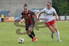 2. Bundesliga Frauen - Saison 2024/25 - FC Ingolstadt 04 Frauen - FSV Gütersloh - Wolski Lea (Nr.5 - FCI Frauen) - Weber Paula weiss Gütersloh - Foto: Meyer Jürgen