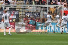 3. Liga; FC Viktoria Köln - FC Ingolstadt 04; Tor gegen Ingolstadt, Torwart Marius Funk (1, FCI) hechtet hinterher, Probst Eduard (9 Verl) Saghiri Hamza (26 Köln) Tobias Bech (11, FCI) Patrick Schmidt (9, FCI) Tobias Schröck (21, FCI) Felix Keidel (43, FC