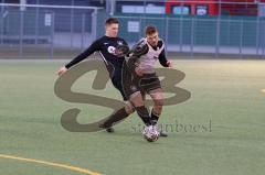 Audi Schanzer Amateur Cup 2022 -  Halbfinale 2 - DJK Ingolstadt - TSV Walpertskirchen - Josef Göss schwarz Walpertskirchen -  Fabian Kuppe #2 weiss DJK Ingolstadt  - Foto: Jürgen Meyer