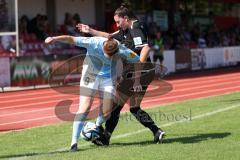 2. Fußball-Liga - Frauen - Saison 2023/2024 - FC Ingolstadt 04 - SG 99 Andernach - Katharina Schmittmann (Nr.26 - FCI Frauen) - Leonie Stöhr (Nr.9 - Andernach) - Foto: Meyer Jürgen