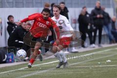 2023_10_28 - Bayernliga Nord - Saison 2023/24 - FC Ingolstadt 04 II - ASV Cham - Muhammed Atak (Nr.25 - FCI U21) - Simon Haimerl weiss Cham - Foto: Meyer Jürgen