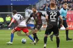 2.BL; Hamburger SV - FC Ingolstadt 04; Rico Preißinger (6, FCI) Meffert Jonas (23 HSV)