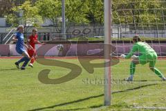 2. Frauen-Bundesliga Süd - Saison 2020/2021 - FC Ingolstadt 04 - SG 1899 Hoffenheim II - Reischmann Stefanie (#21 FCI) - Dick Laura Torwart Hoffenheim  - Foto: Meyer Jürgen