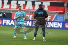 3. Liga; FC Ingolstadt 04 - FC Viktoria Köln; Tor Jubel Treffer für Köln, 0:2 Otto David (10 VK) Torjubel mit Kollegen