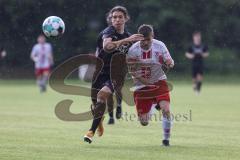 Relegation 2 - U17 - SSV Jahn Regensburg - FC Ingolstadt 04 - Zweikampf Benjamin Causevic (10 FCI) links