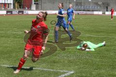 2. Frauen-Bundesliga Süd - Saison 2020/2021 - FC Ingolstadt 04 - SG 1899 Hoffenheim II - Der 1:1 Ausgleichstreffer durch Maier Ramona (#18 FCI) - jubel - Dick Laura Torwart Hoffenheim  - Foto: Meyer Jürgen