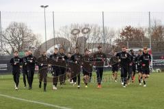 2.BL; FC Ingolstadt 04 - Trainingsstart nach Winterpause, Neuzugänge, Warmup Gruppe Lauf