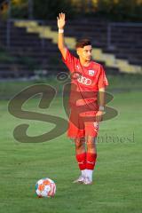 Bayernliga - U17 - Saison 2022/2023 - FC Ingolstadt 04 -  1860 München - Madrid Rasho rot FCI beim Freistoß der zur 1:0 Führung führt durch Zeitler Deniz - Jubel - Foto: Meyer Jürgen