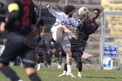 Bayernliga Nord - Saison 2025/26 - FC Ingolstadt 04 II - SpVgg Bayern Hof - Jason Osei Tutu (Nr.11 - FC Ingolstadt II) - Hüseyin Durkan weiss Bayern Hof  - Foto: Meyer Jürgen
