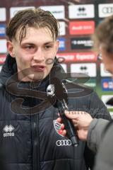 3. Liga; FC Ingolstadt 04 - SC Verl; Niederlage, hängende Köpfe 1:2, Interview Jasper Maljojoki (23, FCI) Torschütze
