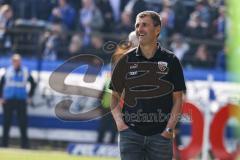 3. Liga; SV Meppen - FC Ingolstadt 04; an der Seitenlinie, Spielerbank Cheftrainer Michael Köllner (FCI)