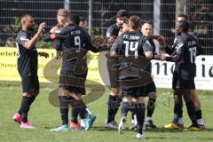 Fussball - Kreisliga - FC Grün Weiss Ingolstadt - FC Fatih Ingolstadt - Akif Abasikeles schwarz Fatih Ing. mit dem 0:1 Führungstreffer - jubel - Foto: Meyer Jürgen