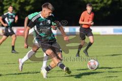 Bezirksliga - Saison 2025/26 - FC Fatih Ingolstadt - TSV Gaimersheim - Nico von Swiontek Brzezinski (Nr.17 - TSV Gaimersheim) - Sebastian Rutkowski grün Fatih - Foto: Meyer Jürgen