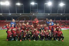 3. Liga; FC Ingolstadt 04 - Hallescher FC; Einlaufkinder, Kids Verein