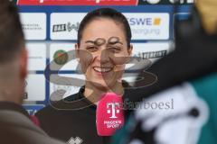 3. Liga - Saison 2025/26 - SV Wehen/Wiesbaden - FC Ingolstadt 04  - Cheftrainerin Sabrina Wittmann (FCI)   im Interview mit Magenta Sport - -  - XXXXX - Foto: Meyer Jürgen
