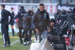 2024_1_20 - 3. Liga - Saison 2023/24 - HallescherFC - FC Ingolstadt 04 -  - Cheftrainer Michael Köllner (FC Ingolstadt 04) nach dem 0:1 Führungstreffer - XXXXX - Foto: Meyer Jürgen