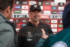 3. Liga - Saison 2026/27 - FC Ingolstadt 04 - SV Wehen Wiesbaden - Cheftrainer Achim Beierlorzer (FCI)   im Interview mit Magenta Sport  - XXXXX - Foto: Meyer Jürgen