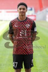 David Udogu (47, FCI); FC Ingolstadt 04;
3.Liga, Porträttermin 2023/2024