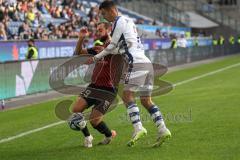 2023_11_11 - 3. Liga - Saison 2023/24 - MSV Duisburg - FC Ingolstadt 04 - David Kopacz (Nr.29 - FCI) - Baran Mogultay (Nr.2 - MSV Duisburg) - Foto: Meyer Jürgen