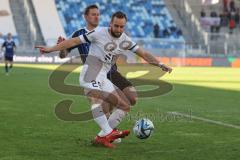 2024_1_27 - 3. Liga - Saison 2023/24 - 1. FC Saarbrücken - FC Ingolstadt 04 -  - David Kopacz (Nr.29 - FC Ingolstadt 04) - Marcel Gaus (Nr.19 - 1. FC Saarbrücken) - Foto: Meyer Jürgen