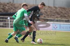 Kreisklasse - Saison 2025/26- TSV Gaimersheim II - SV Lippertshofen - Christoph Katzenbogen schwarz Gaimersheim - Niclas Führer grün Lippertshofen - Foto: Meyer Jürgen