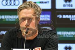 3. Liga; FC Ingolstadt 04 - SSV Jahn Regensburg; Pressekonferenz Interview Cheftrainer Michael Wimmer (SSV) Remis Unentschieden 1:1