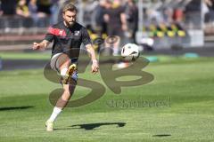 3. Liga; Borussia Dortmund II - FC Ingolstadt 04; Yannick Deichmann (20, FCI) vor dem Spiel