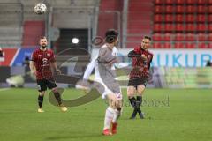 3. Liga - FC Ingolstadt 04 - Türkgücü München - rechts Dominik Franke (3 FCI) Marc Stendera (10, FCI) Park Yi-Young (2 Türkgücü)