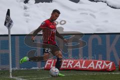 3.Liga - Saison 2022/2023 - SV 07 Elversberg - FC Ingolstadt 04 - Marcel Costly (Nr.22 - FCI) beim Eckball - Foto: Meyer Jürgen