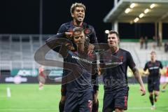 3. Liga; TSV Havelse - FC Ingolstadt 04; Tor Jubel Treffer 2:3 Führung Marcel Costly (22, FCI)Yann Sturm (7, FCI) Jonas Scholz (15, FCI)