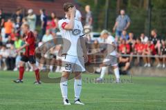 Toto Pokal - Saison 2022/2023 - SpVgg Heßdorf - FC Ingolstadt 04 - Denis Linsenmayer (Nr.23 - FCI) nach einer vergebenen Chance - enttäuscht - Foto: Meyer Jürgen