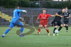 Bayernliga Süd - Saison 2022/2023 - FC Ingolstadt 04 - SV Erlbach - Krupa Jeroen (Nr.17 - Fc Ingolstadt 04 II) - Welder de Souza Lima Torwart Erlbach - Foto: Meyer Jürgen